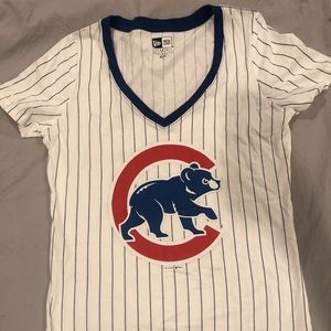 Chicago Cubs pinstriped tee